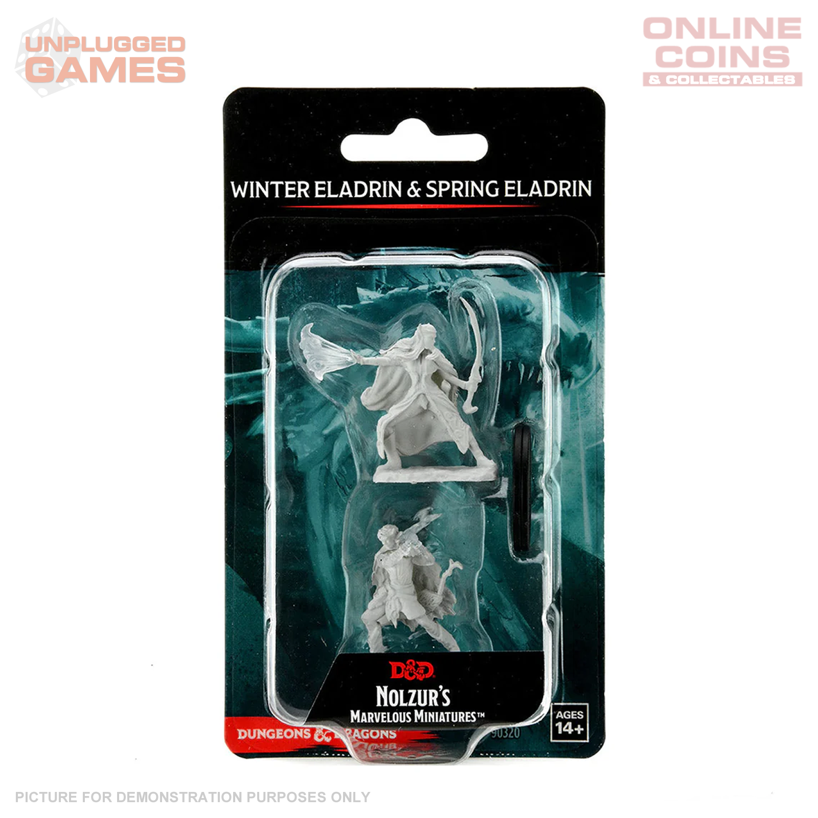 D&D Nolzurs Marvelous Unpainted Miniatures Winter Eladrin & Spring Eladrin